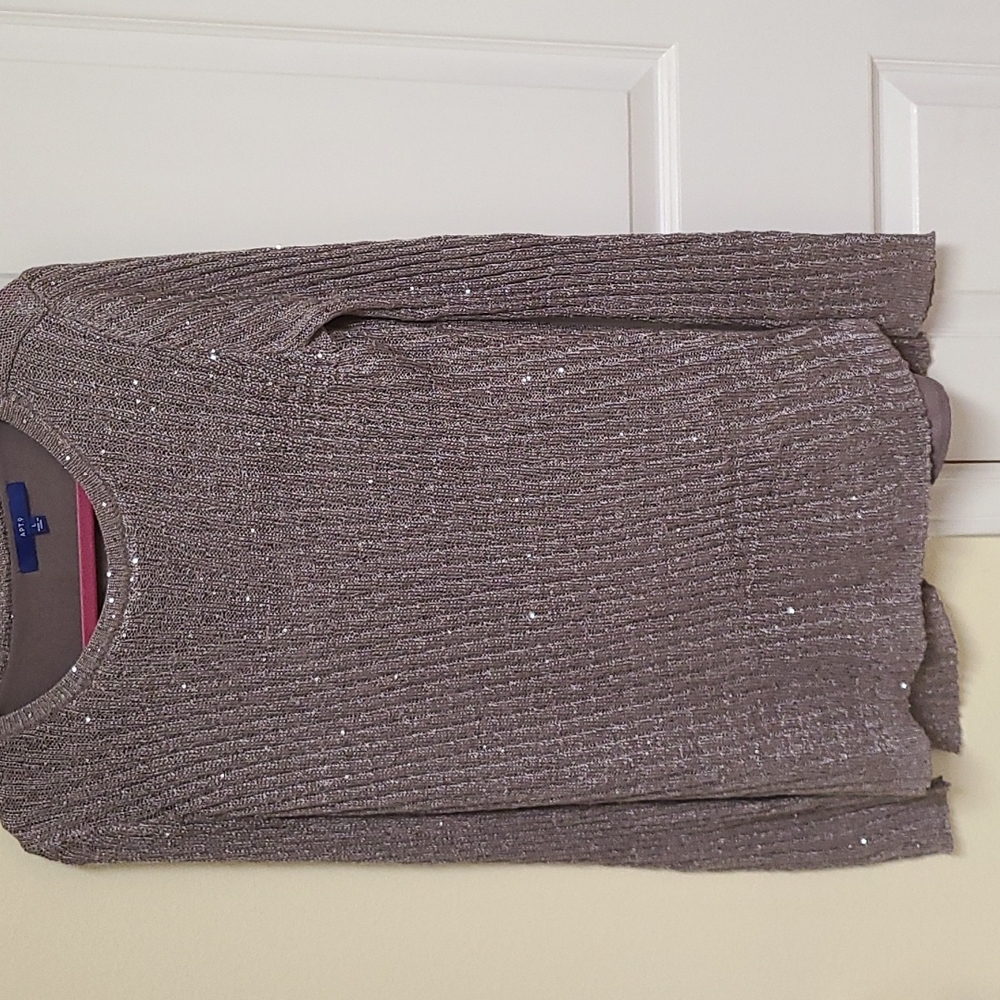 Apt 9 sweater gray size large